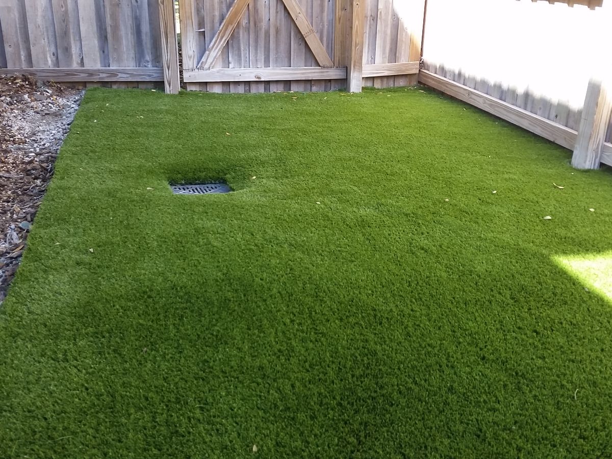 Ongoing artificial turf grass installation