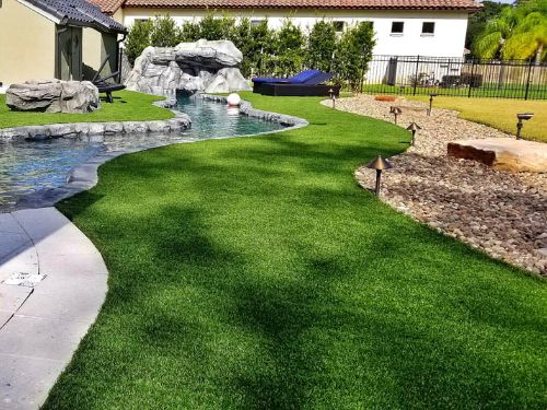 Artificial lawn turf