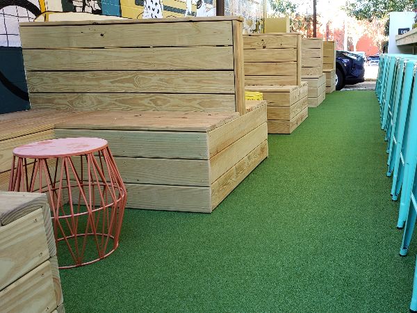 Artificial turf grass installation