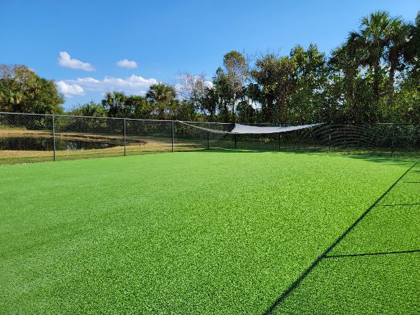 Artificial turf grass installation