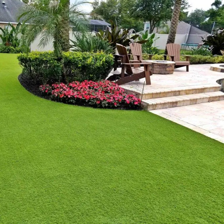 Backyard artificial turf